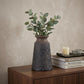 6" Brown Abstract Cylinder Ceramic Table Vase