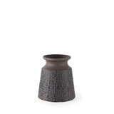 6" Brown Abstract Cylinder Ceramic Table Vase