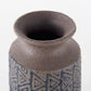 7" Brown Abstract Cylinder Ceramic Table Vase