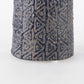 7" Brown Abstract Cylinder Ceramic Table Vase