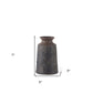 7" Brown Abstract Cylinder Ceramic Table Vase