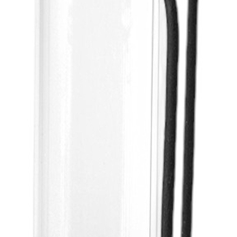 Set of Three Black Abstract Cylinder Metal Table Vase