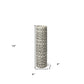 14" Cream Geometric Cylinder Ceramic Table Vase