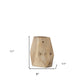 11" Natural Abstract Cylinder Solid Wood Table Vase