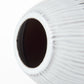 13" Black Gray And White Abstract Cylinder Ceramic Table Vase