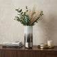 13" White Abstract Crystal Glass Cylinder Table Vase