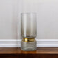 11" Gold Abstract Cylinder Crystal Glass Table Vase