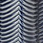 10" Navy Blue Abstract Ceramic Cylinder Table Vase