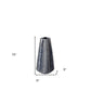 10" Navy Blue Abstract Ceramic Cylinder Table Vase