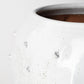 14" White Abstract Cylinder Ceramic Table Vase