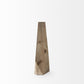 15" Natural Abstract Cylinder Solid Wood Table Vase