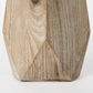15" Natural Abstract Cylinder Solid Wood Table Vase