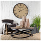 15" Natural Abstract Cylinder Solid Wood Table Vase