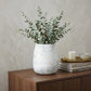 8" Gray Abstract Cylinder Crystal Glass Table Vase