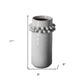 11" Gray Abstract Cylinder Ceramic Table Vase
