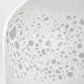 8" White Abstract Cylinder Crystal Glass Table Vase