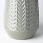 11" Green Abstract Cylinder Metal Table Vase