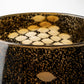 6" Gold Abstract Cylinder Crystal Glass Table Vase