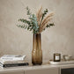 10" Golden Brown Abstract Cylinder Crystal Glass Table Vase