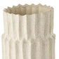 14" Sand Ceramic Cylinder Table Vase