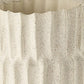 14" Sand Ceramic Cylinder Table Vase