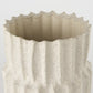 14" Sand Ceramic Cylinder Table Vase