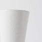 9" White Abstract Cylinder Ceramic Table Vase