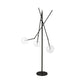 84" Black LED Floor Lamp With White