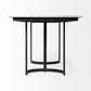 71" White And Black Dining Table