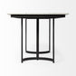 71" White And Black Dining Table