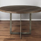 48" Brown And Gray Sled Base Dining Table