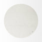 48" White And Natural Rounded Marble Pedestal Base Dining Table