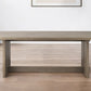 84" Taupe Dining Table