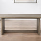 84" Taupe Dining Table