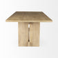 Light Natural Modern Rustic Wooden Dining Table