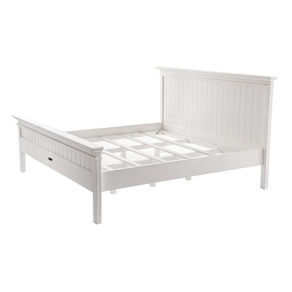 Classic White Panel King Size Bed