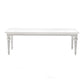94" White Solid Wood Dining Table