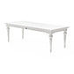 94" White Solid Wood Dining Table