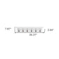 39" Classic White Wood Six Hook Hanging Coat Rack