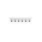 39" Classic White Wood Six Hook Hanging Coat Rack