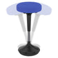 Blue and Black Adjustable Height Swivel Office Chair