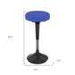 Blue and Black Adjustable Height Swivel Office Chair