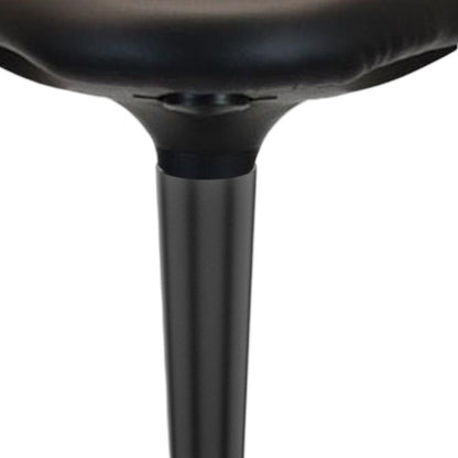 Black Adjustable Height Swivel Office Chair