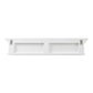 Classic White Wood Wide Six Hook Coat Rack