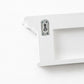 Classic White Wood Wide Six Hook Coat Rack