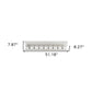 Classic White Wood Wide Eight Hook Coat Rack
