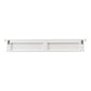 Classic White Wood Wide Eight Hook Coat Rack