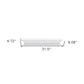 32" Classic White Floating Wall Shelf