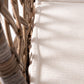 Set of Two Cream Woven Rattan Outdoor Accent Chairs