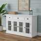 Modern Farmhouse White Buffet Server